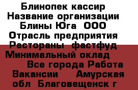 Блинопек-кассир › Название организации ­ Блины Юга, ООО › Отрасль предприятия ­ Рестораны, фастфуд › Минимальный оклад ­ 25 000 - Все города Работа » Вакансии   . Амурская обл.,Благовещенск г.